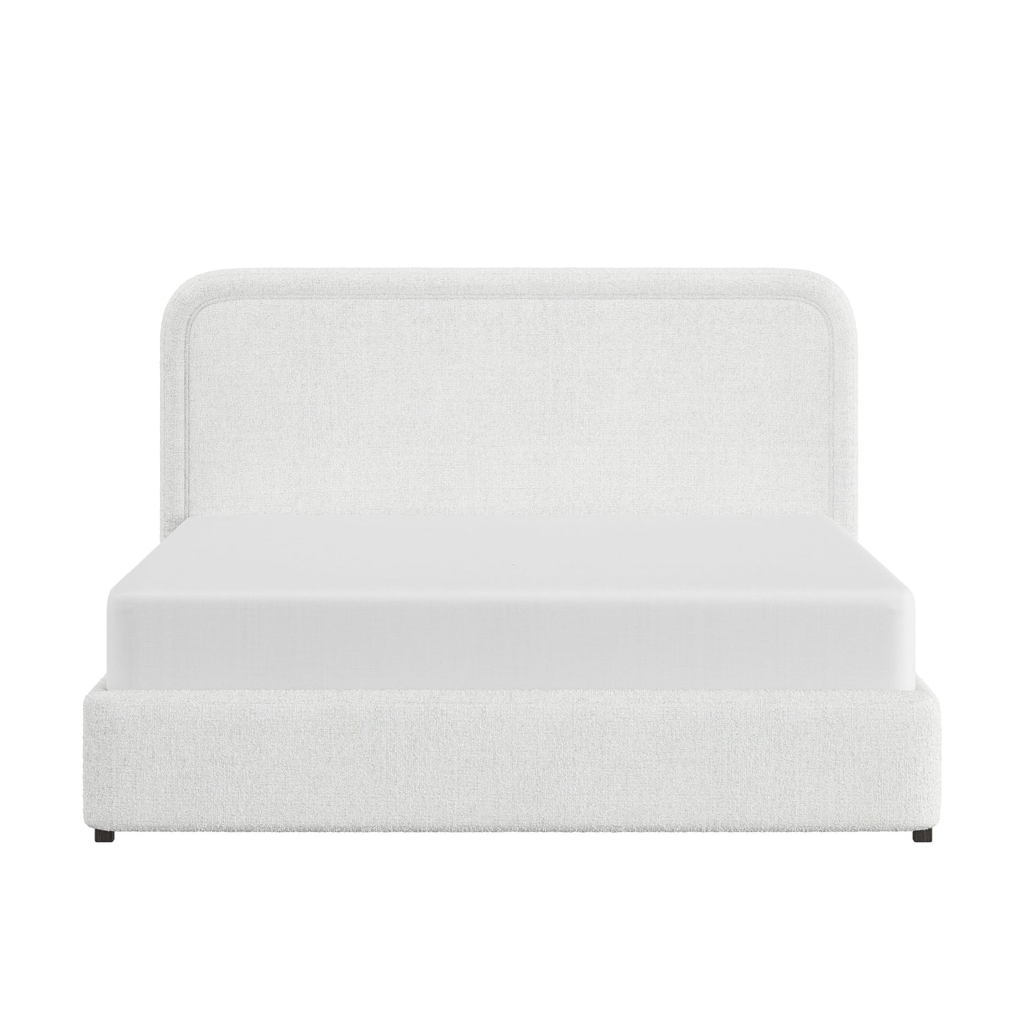 Better Homes & Gardens Juliet Full Boucle Platform Bed, Ivory