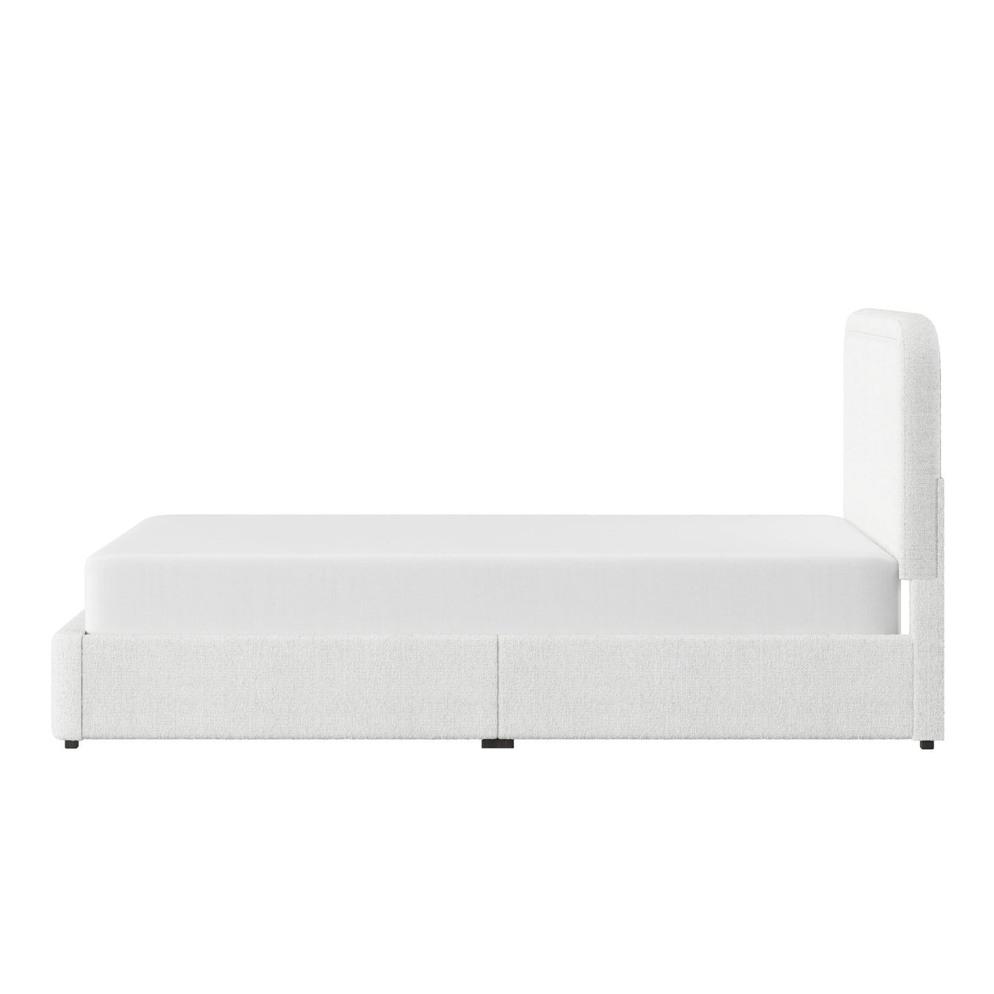 Better Homes & Gardens Juliet Full Boucle Platform Bed, Ivory
