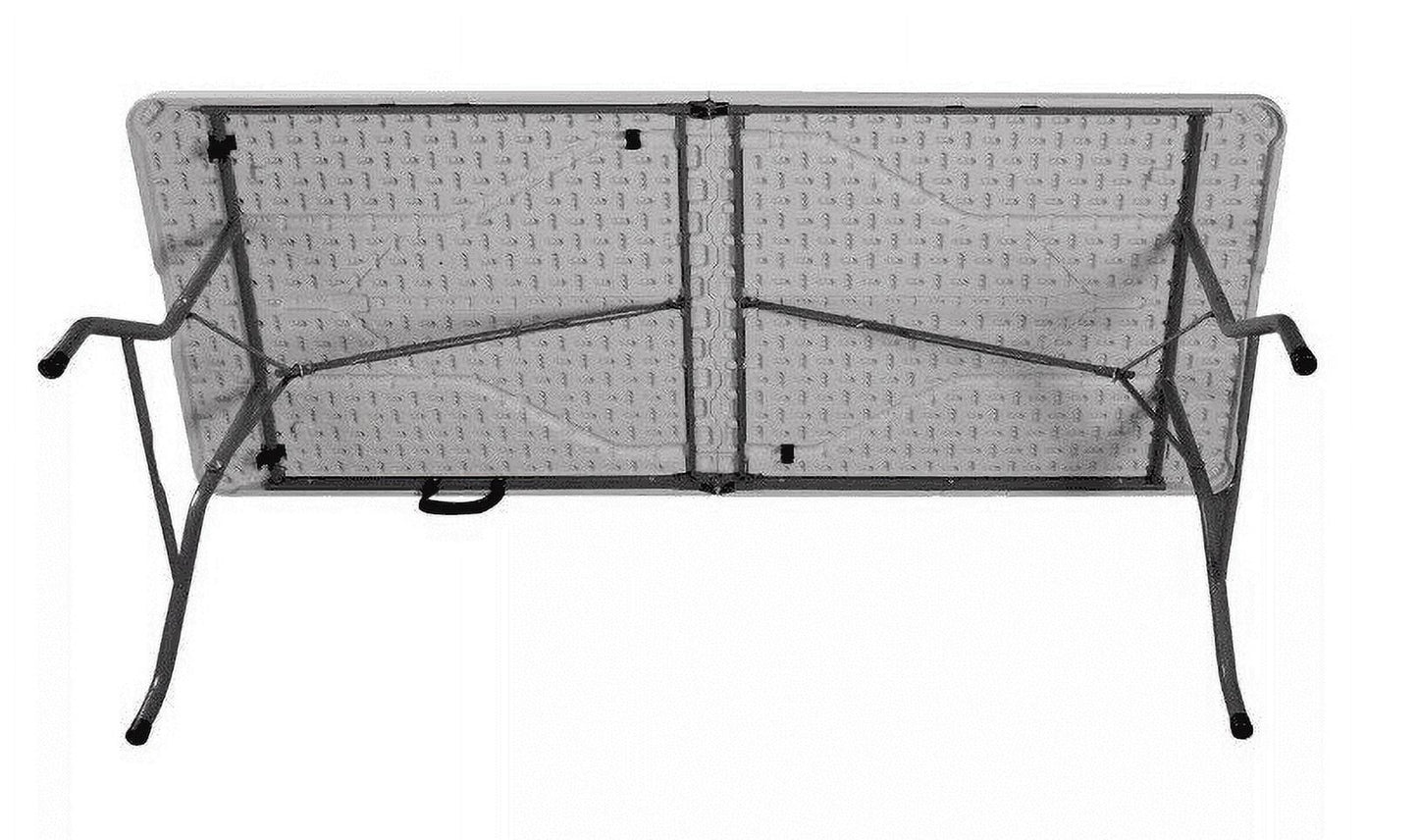 Cosco 6 Foot Premium Folding Table, White Speckle