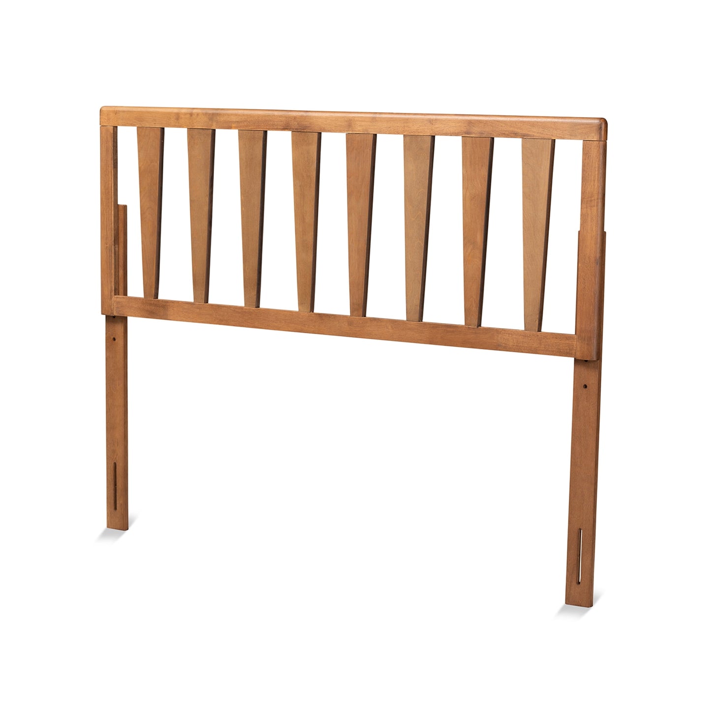 Baxton Studio Duncan Contemporary/Modern Slat Back Support Engineered Wood Headboard, Queen, Ash Walnut