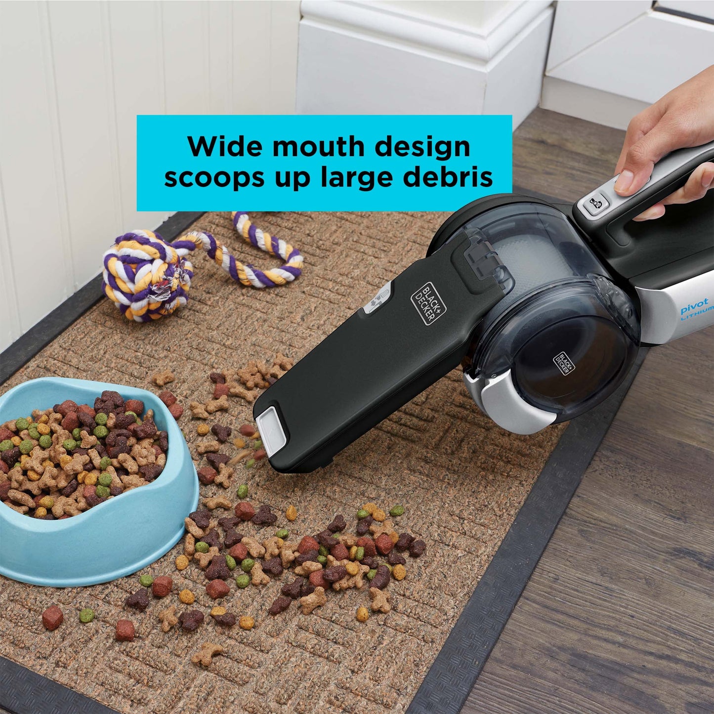 BLACK+DECKER Dustbuster Pivot 20V MAX Cordless Handheld Vacuum, BDH2000PL