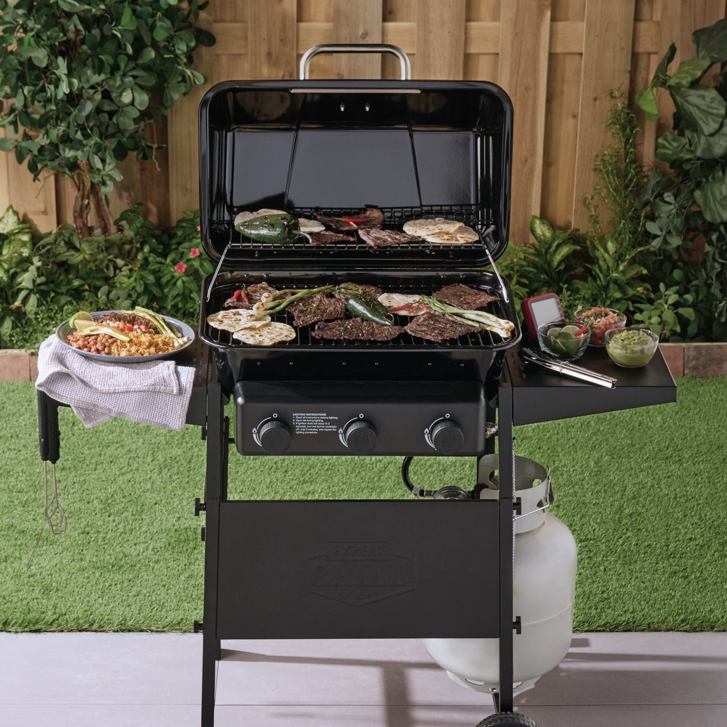Expert Grill 3 Burner Propane Gas Grill