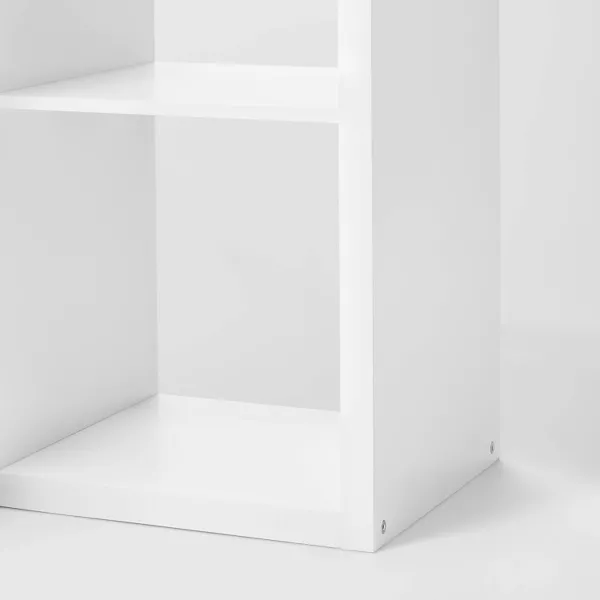 8 Cube Organizer White - Brightroom: Decorative Bookshelf, Cubby Storage, MDF & Particle Board, 13" Compatible