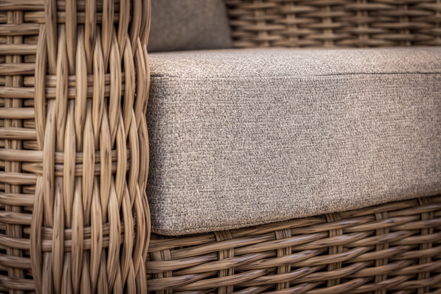 Better Homes & Gardens Bellamy 2-Pack Outdoor Wicker Club Lounge Chairs Gray Cushions with Patio Cover