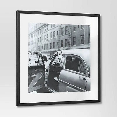 24" x 24" 'Well Hello There' Framed Wall Poster - Threshold: Modern Lithograph Art, Polystyrene Frame