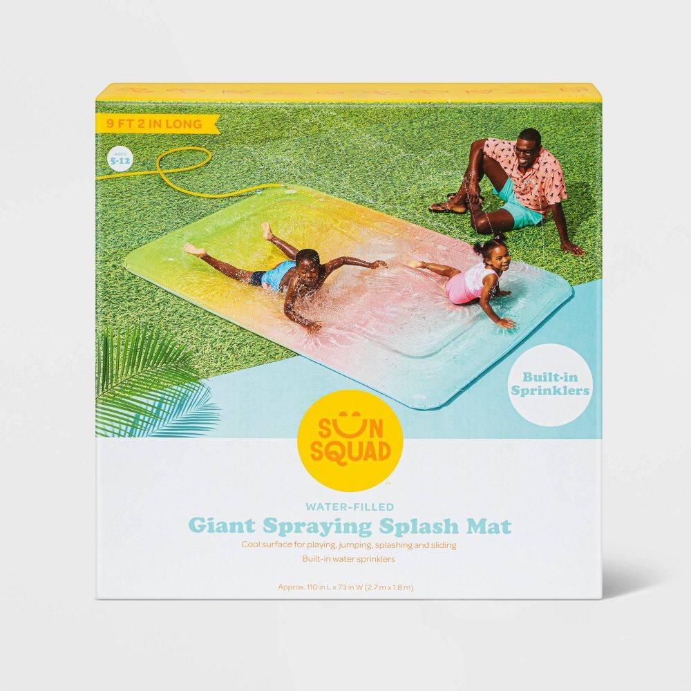 Sun Squad Outdoor Toy Ombre Water Blob Ages 5-12 Slide Built-in Sprayers