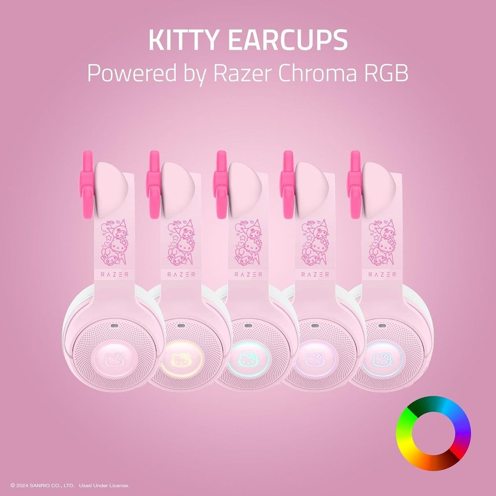 Razer Kraken Kitty V2 USB Headset with Kitty Ears Hello Kitty and Friends Edition FRML Packaging