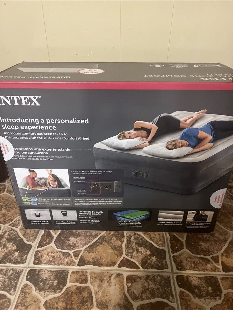 Intex Zone Control 22" Air Mattress with Electric Pump - Queen