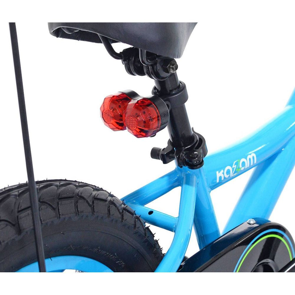 Kazam Besti Bike Link Trailer Folding Frame LED Safety Light Blue