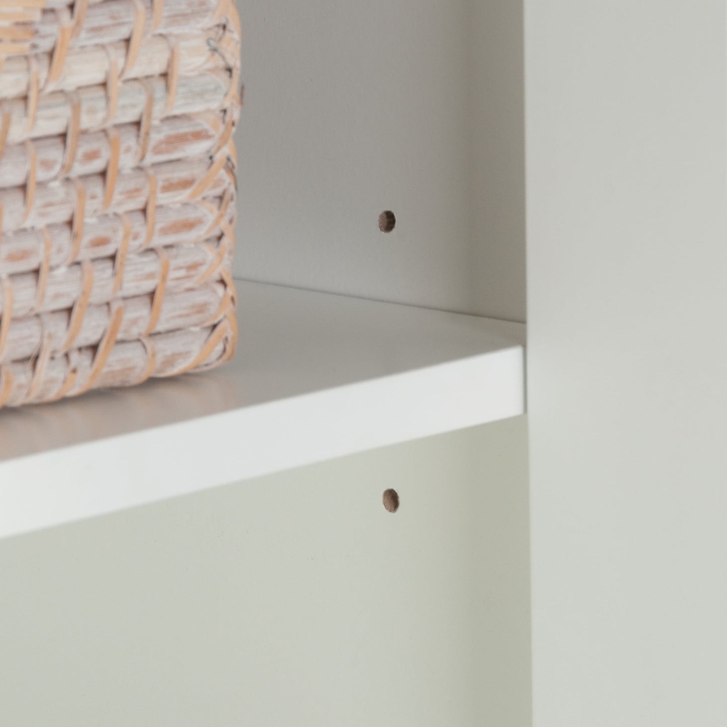Sauder Two-Door Storage Cabinet, White Finish