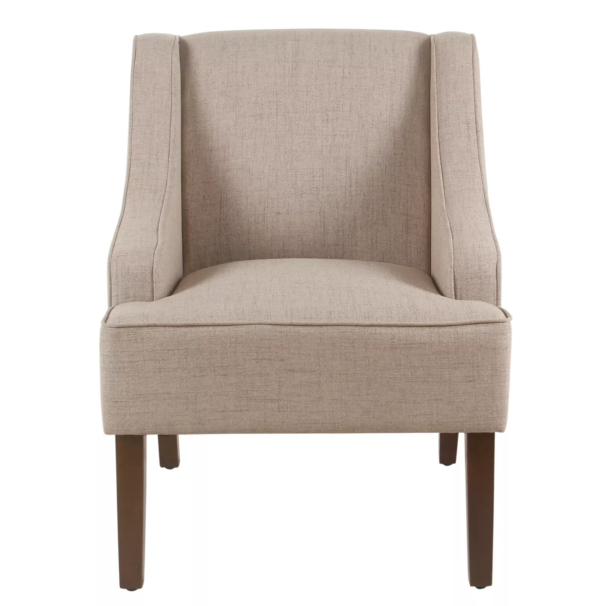 Classic Solid Swoop Arm Accent Chair - Homepop