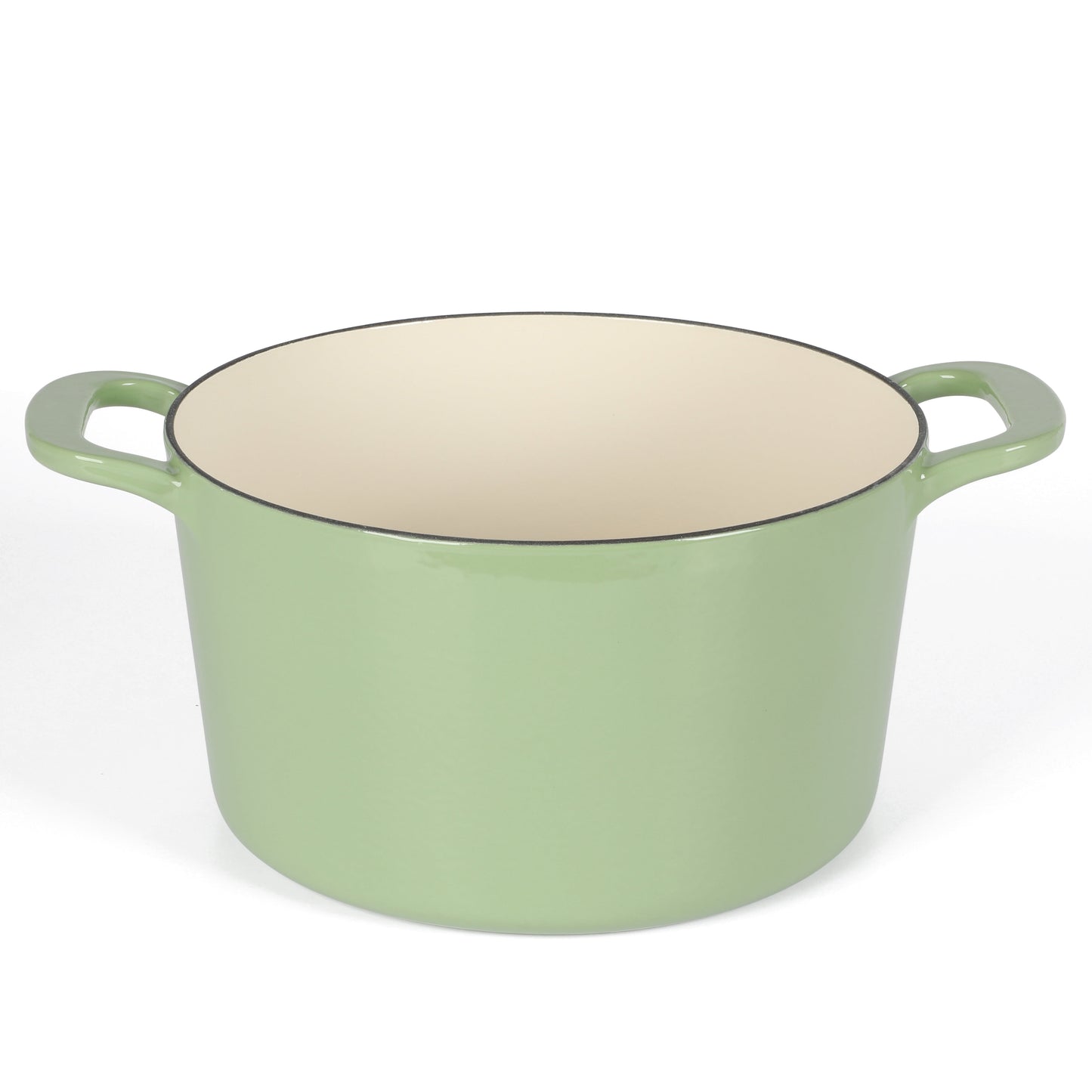 Martha Stewart Everyday Eastwick 7qt Enamel Cast Iron Dutch Oven, Sage