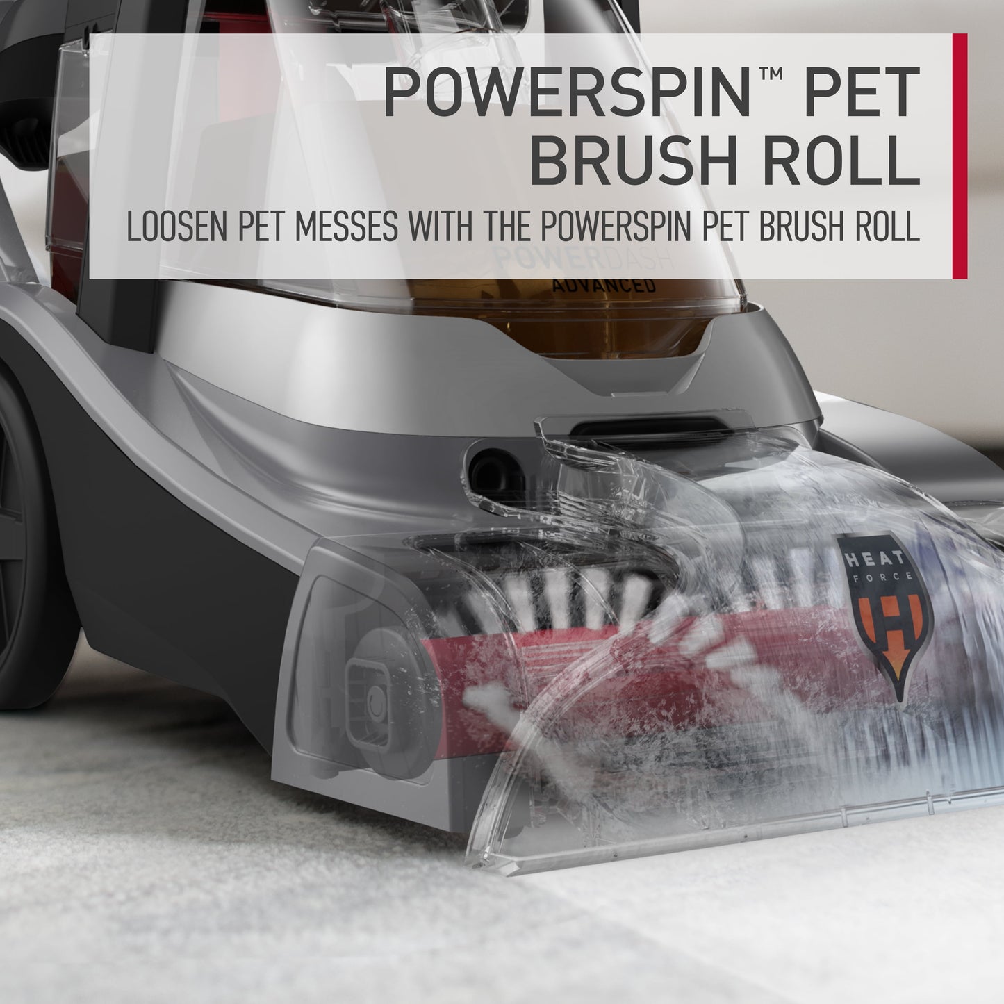 Hoover PowerDash Pet Advanced Compact Carpet Cleaner Machine, FH55010, 1 Count, One-Size, 10.12 in Width