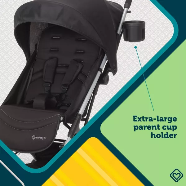 Safety 1st Teeny Ultra Compact Lightweight Stroller - Black Magic