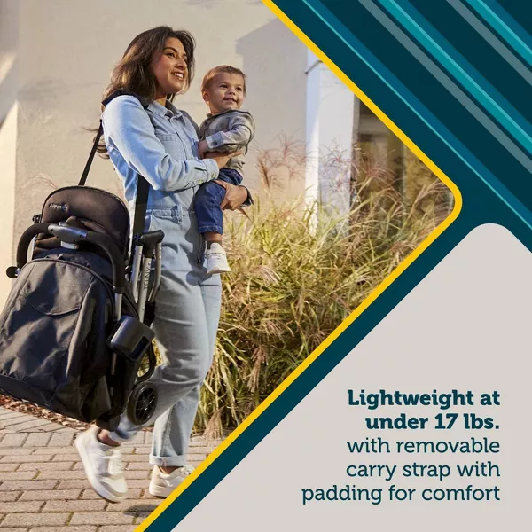 Safety 1st Teeny Ultra Compact Lightweight Stroller - Black Magic
