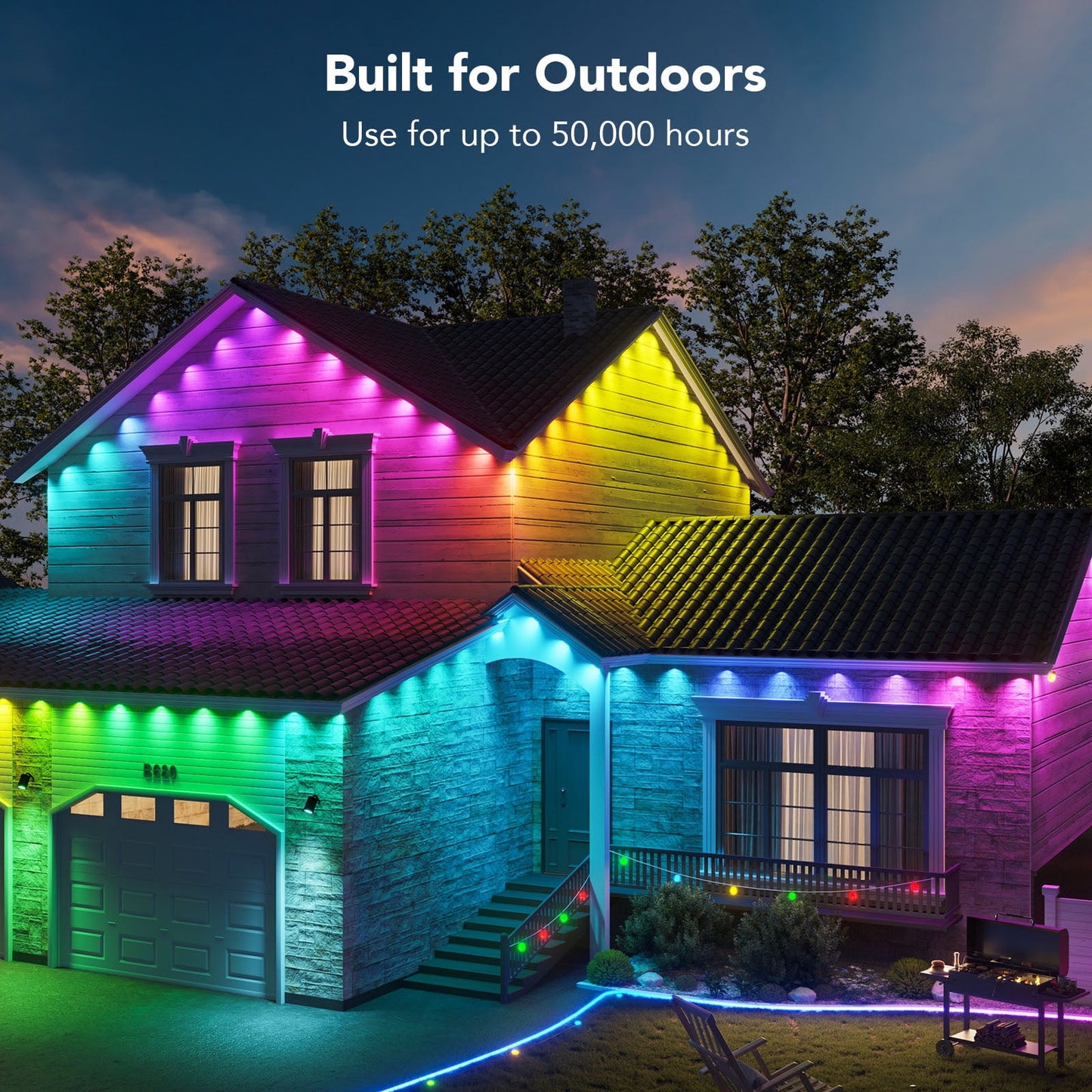 Govee 50ft Smart RGBIC Permanent Outdoor Lights