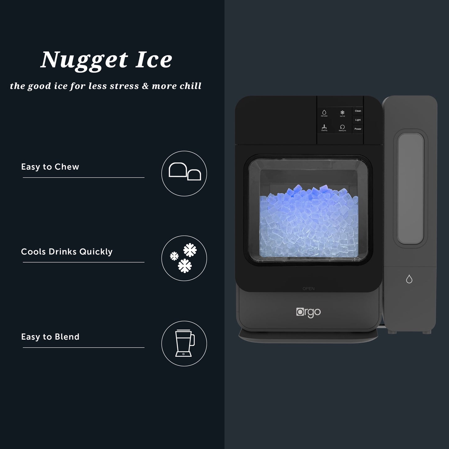 Orgo 33 lbs Capacity Sonic Countertop Ice Maker