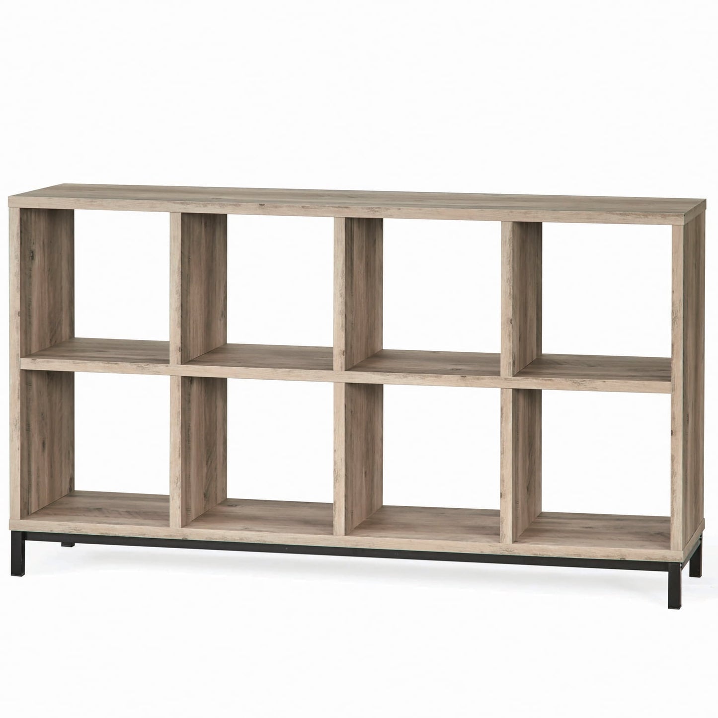 Better Homes & Gardens 8-Cube Storage Organizer with Metal Base, Rustic Gray
