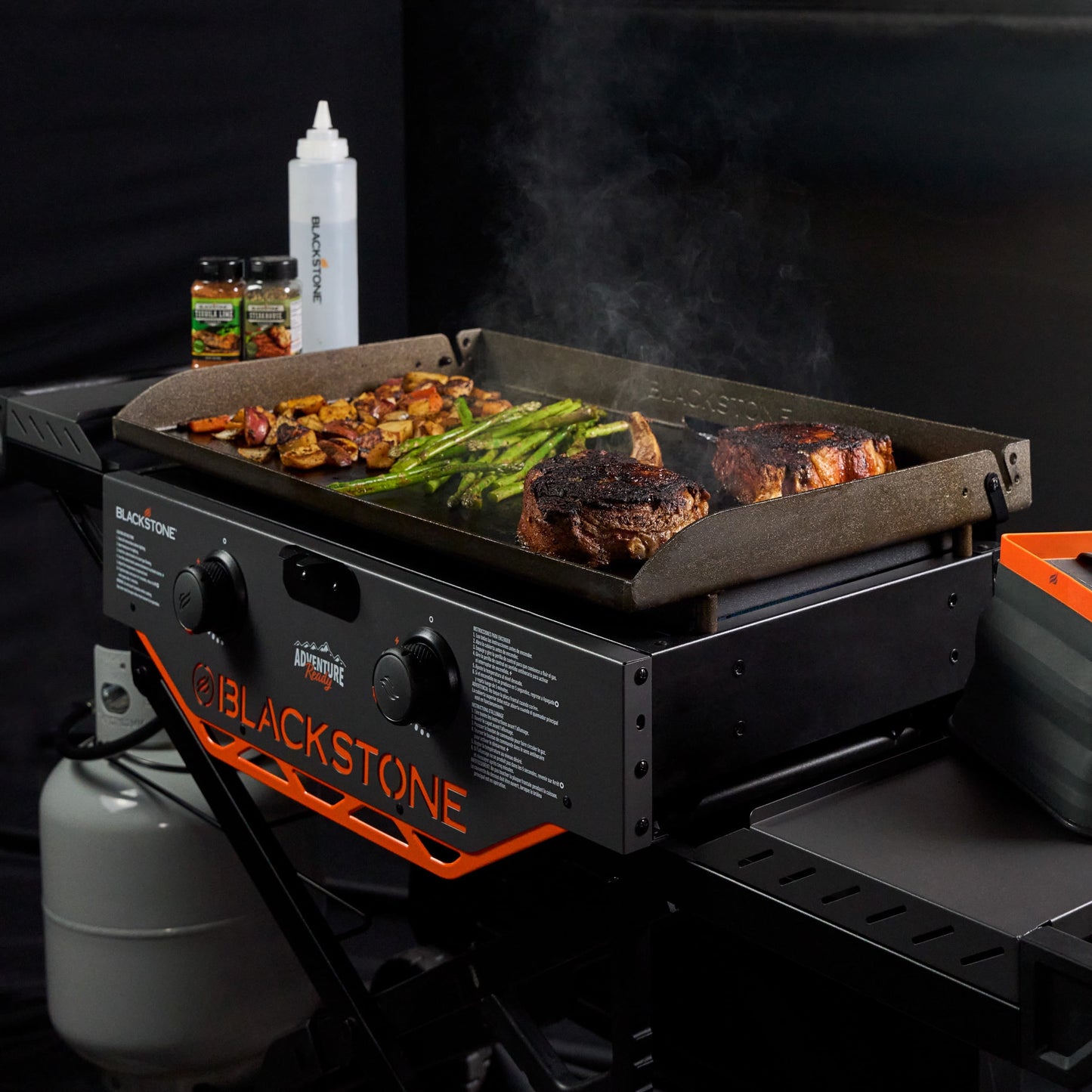 Blackstone Adventure Ready 2-Burner 28" Propane Omnivore Griddle with Flexfold Legs