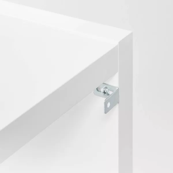 8 Cube Organizer White - Brightroom: Decorative Bookshelf, Cubby Storage, MDF & Particle Board, 13" Compatible