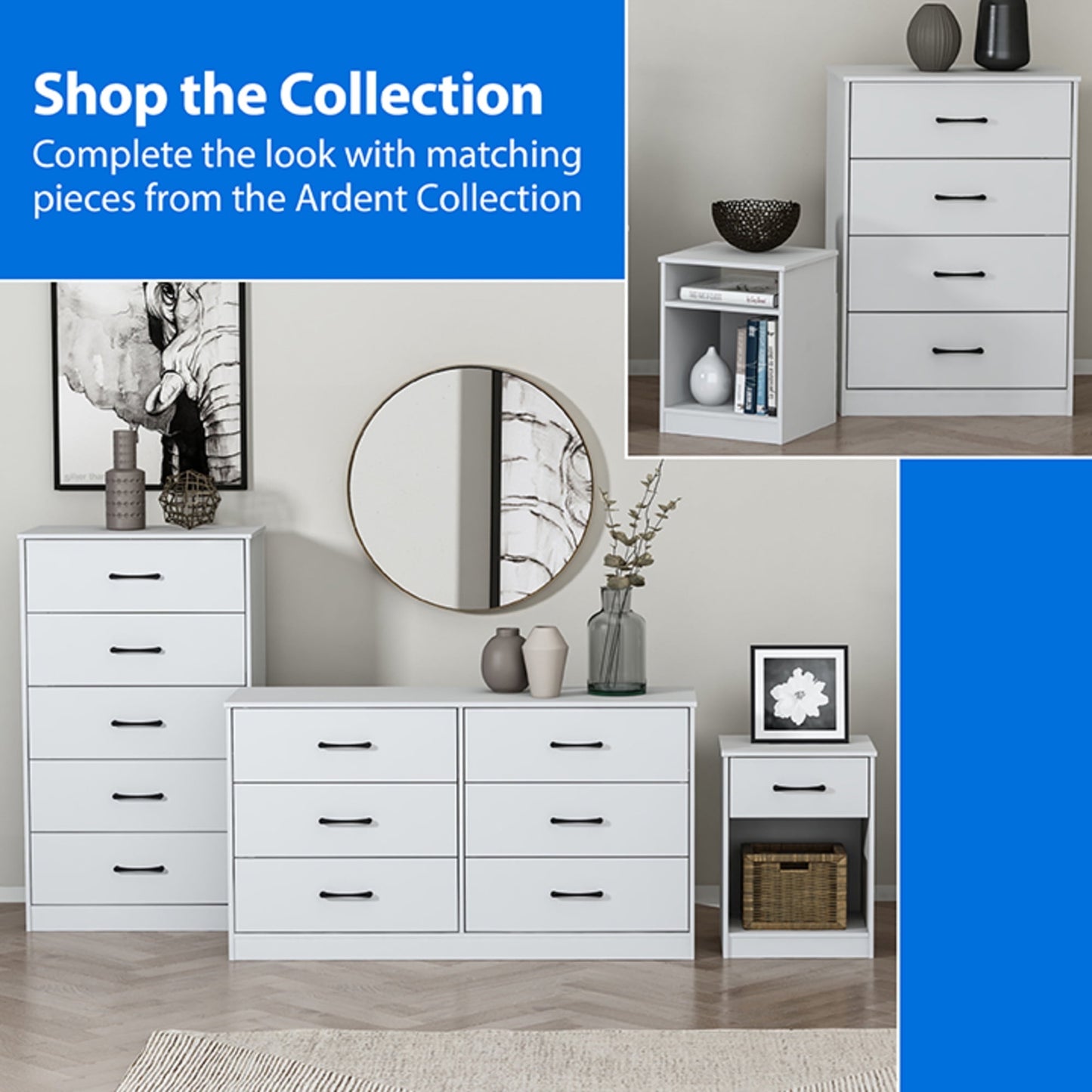 Mainstays Ardent 8 Drawer Dresser, Dark Walnut