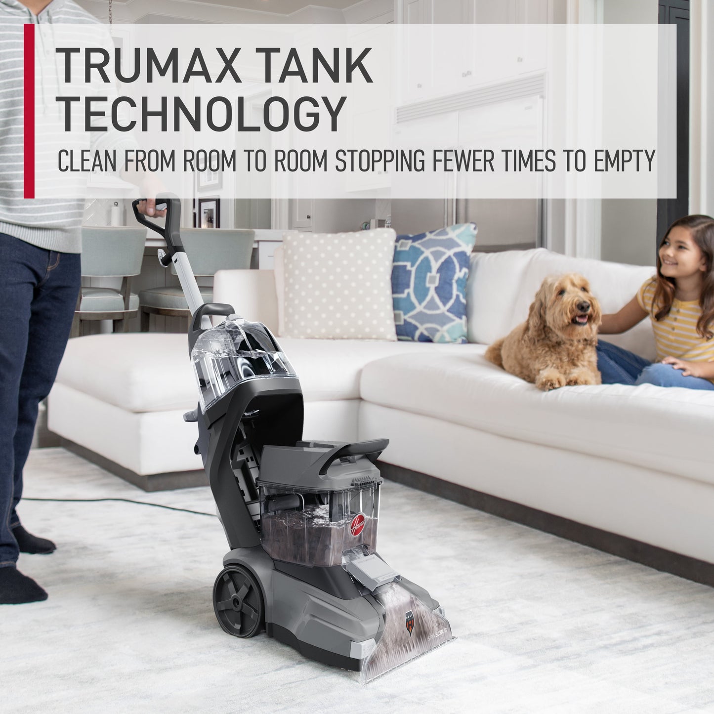 Hoover PowerScrub XL, Upright Carpet Cleaner Machine, FH68010