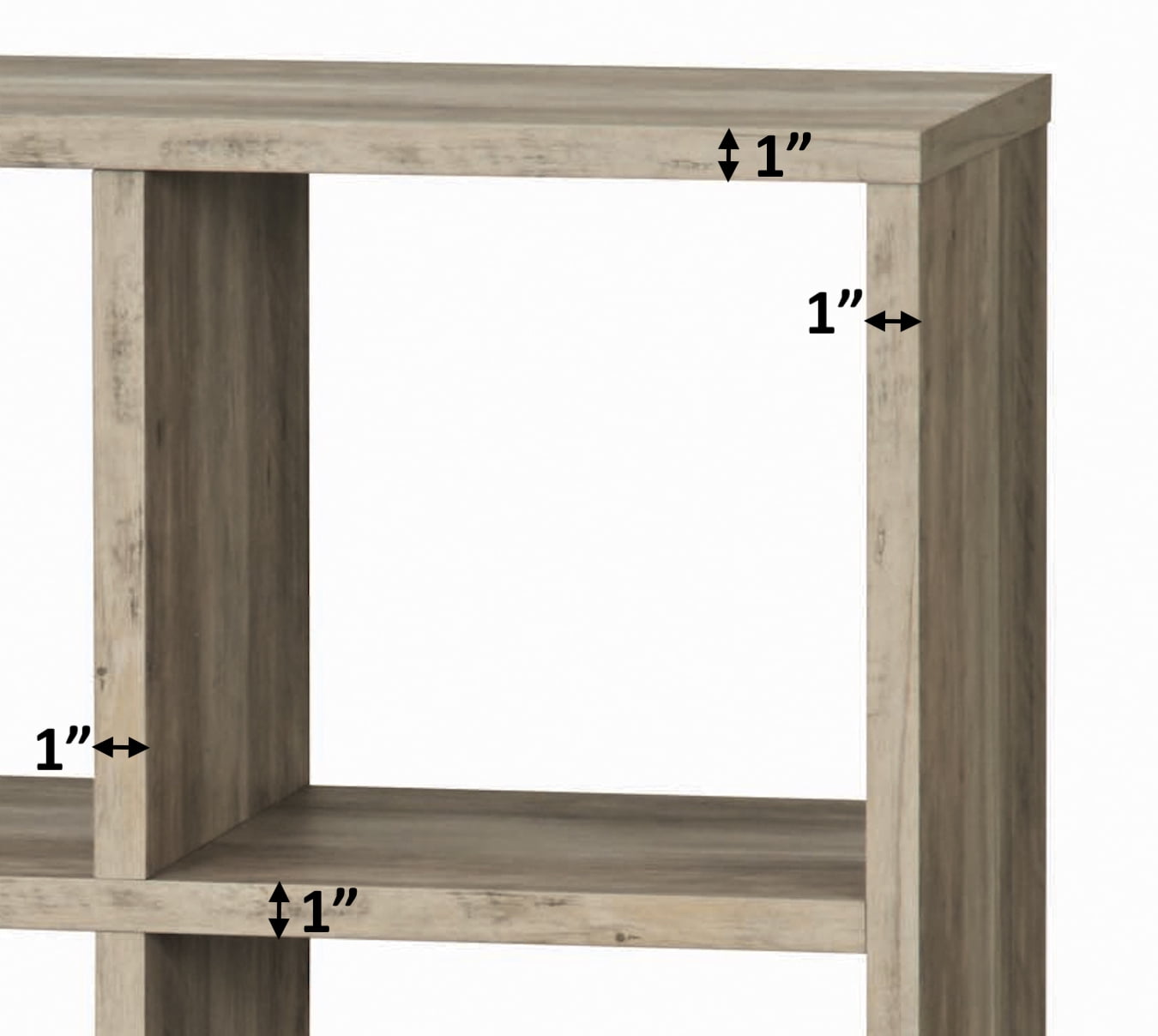 Better Homes & Gardens 8-Cube Storage Organizer with Metal Base, Rustic Gray