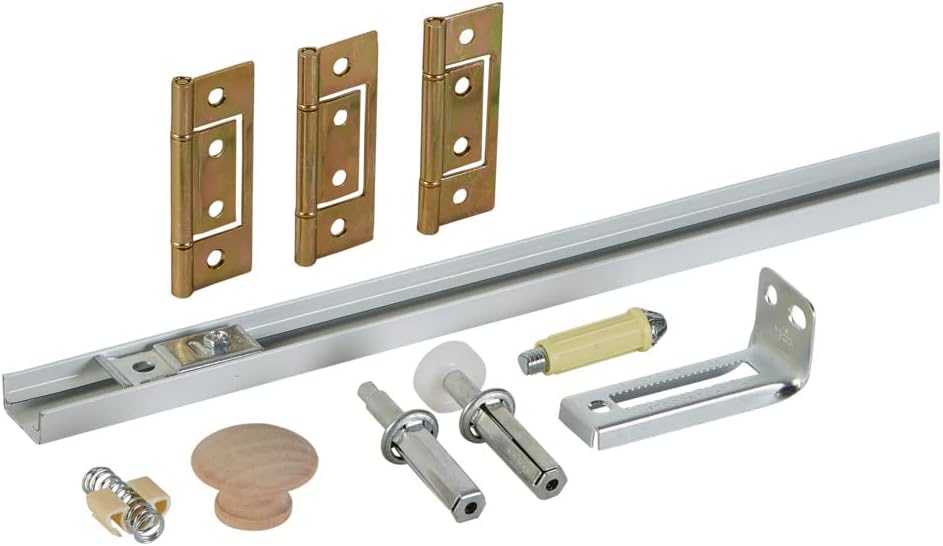 National Hardware N343-749 391D Folding Door Hardware Set in White,72 Inch