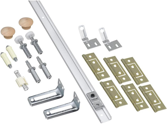 National Hardware N343-749 391D Folding Door Hardware Set in White,72 Inch