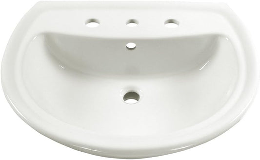 American Standard 0236008.020 Cadet Bathroom Sink, White