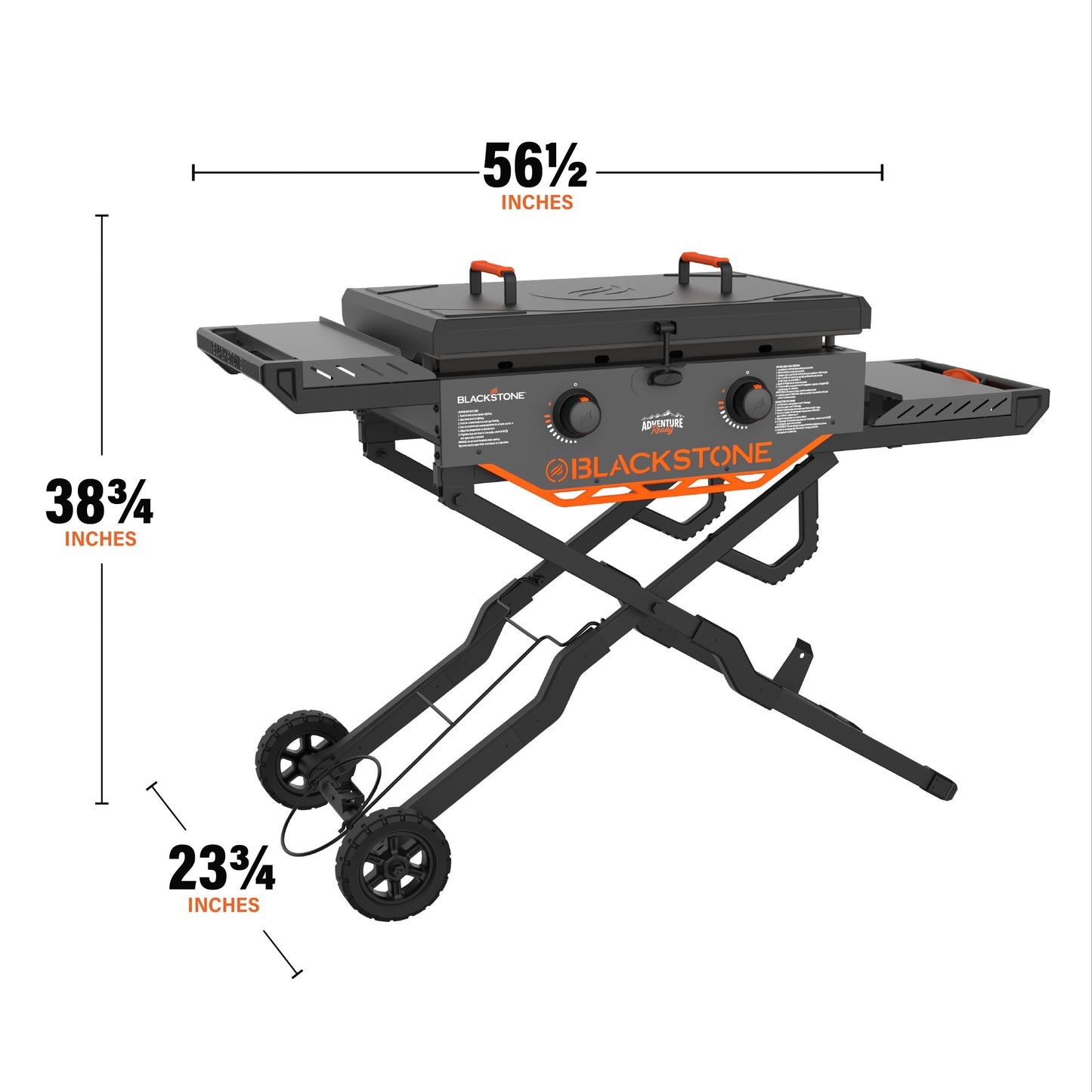 Blackstone Adventure Ready 2-Burner 28" Propane Omnivore Griddle with Flexfold Legs