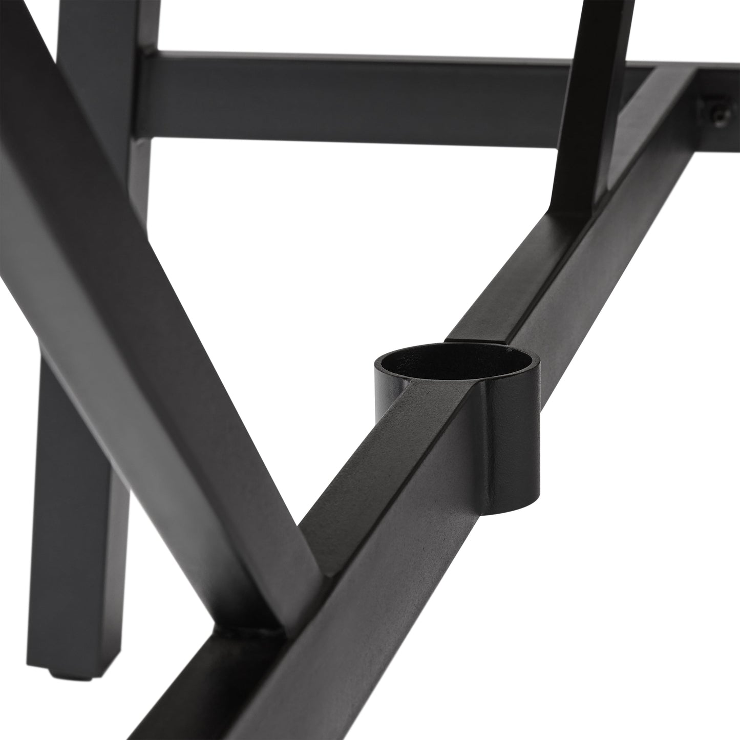 Better Homes & Gardens Kennedy Pointe 70" Steel Outdoor Dining Table, Brown/Black