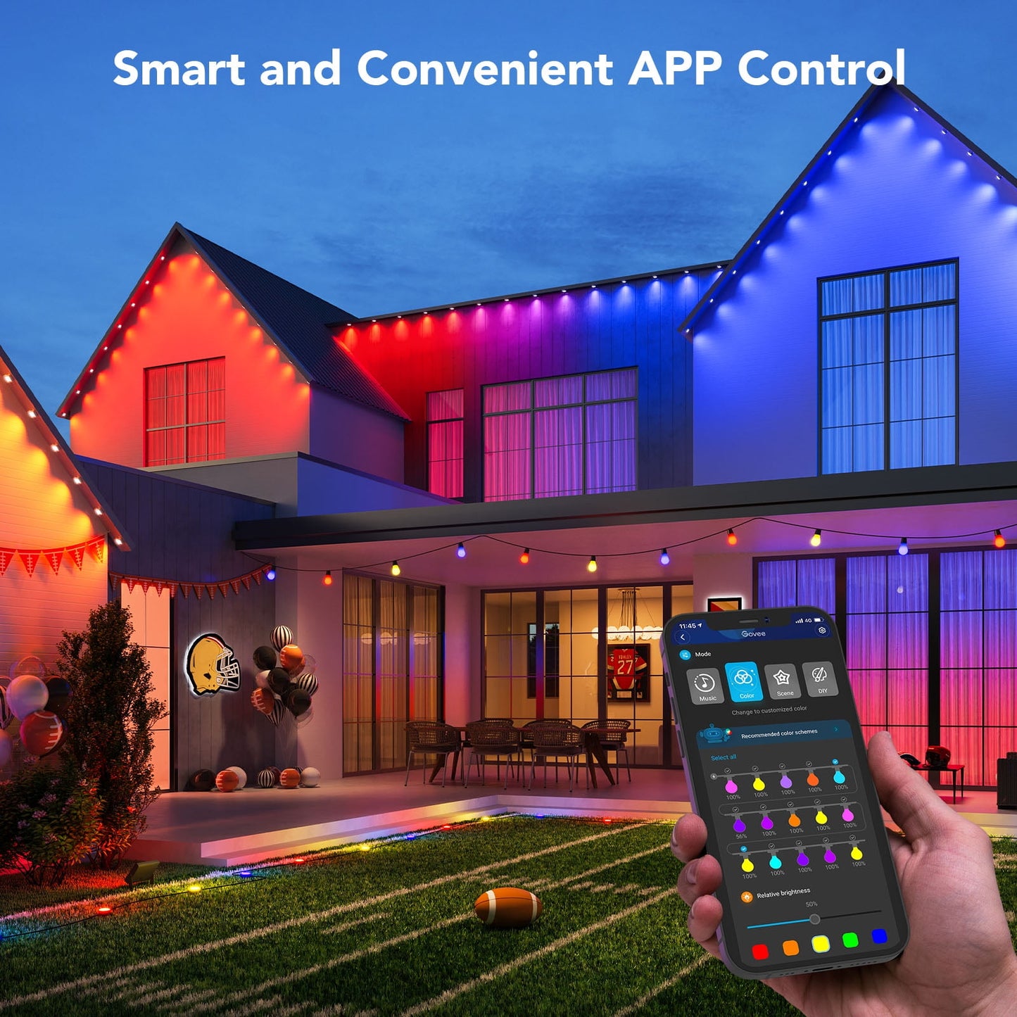 Govee 50ft Smart RGBIC Permanent Outdoor Lights