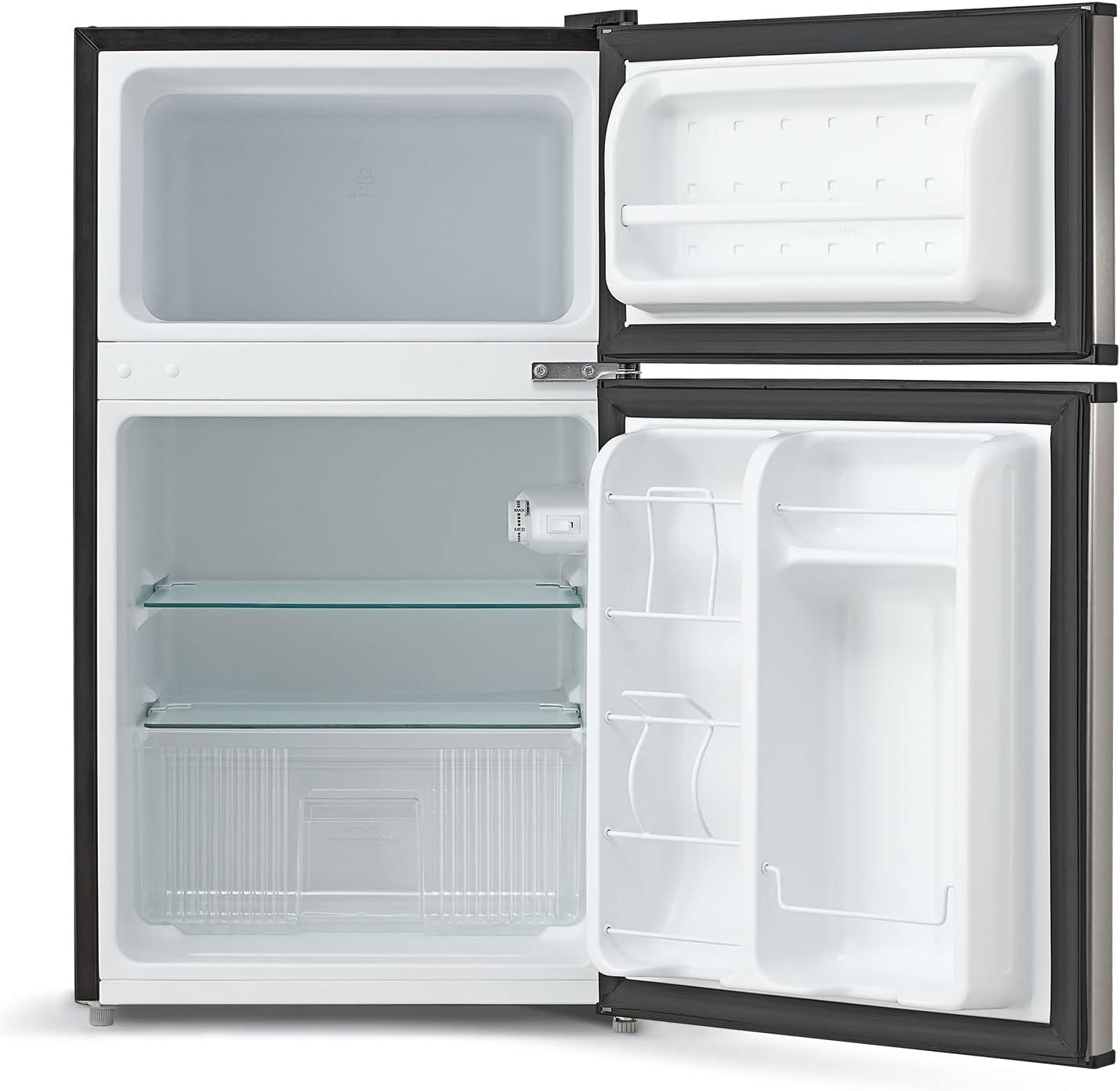 Midea WHD-113FSS1 Compact Refrigerator, 3.1 cu ft, Stainless Steel