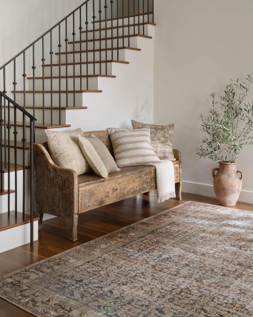 Loloi Amber Lewis Georgie Collection GER-09 Multi/Spice 7'-6" x 9'-6", .19" Pile Height, Area Rug