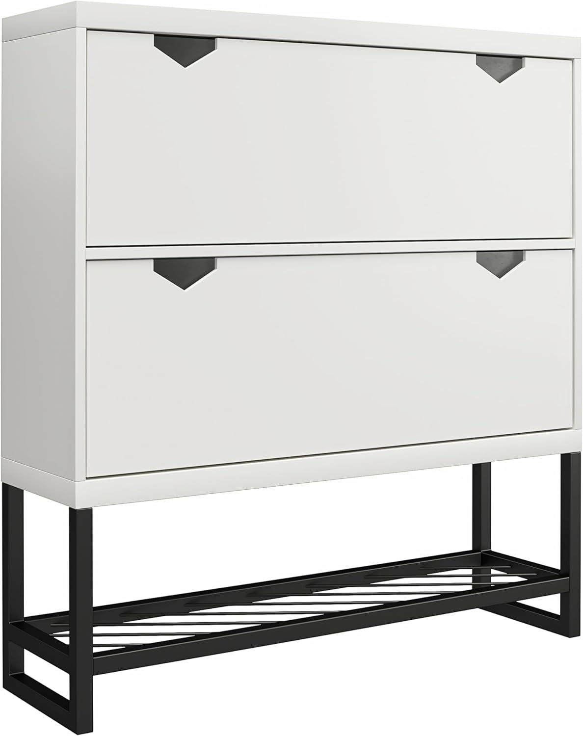 CosmoLiving by Cosmopolitan Brielle Entryway Shoe Storage, White