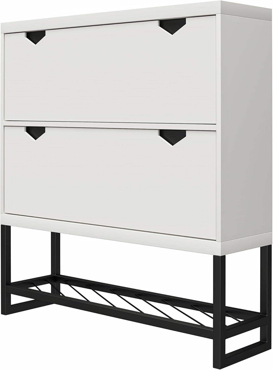 CosmoLiving by Cosmopolitan Brielle Entryway Shoe Storage, White