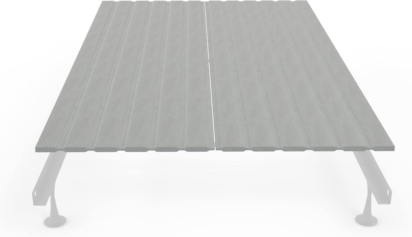 Greaton, 0.75-Inch Heavy Duty Vertical Wooden Bunkie Board/Bed Slats, Queen, Grey