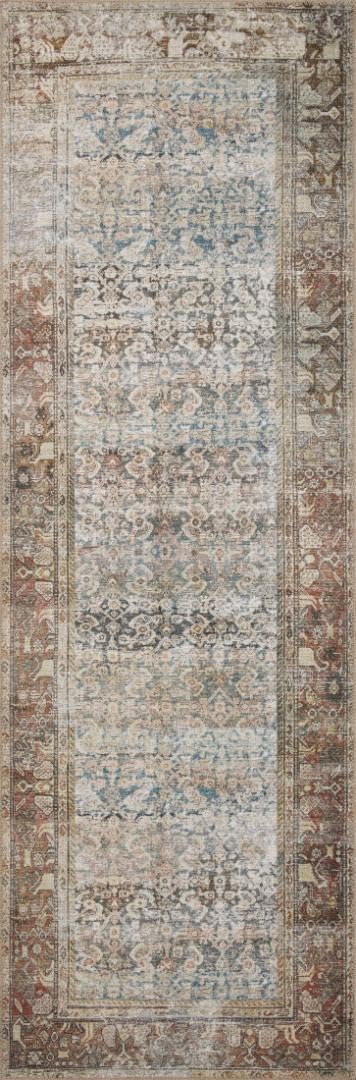 Loloi Amber Lewis Georgie Collection GER-09 Multi/Spice 7'-6" x 9'-6", .19" Pile Height, Area Rug