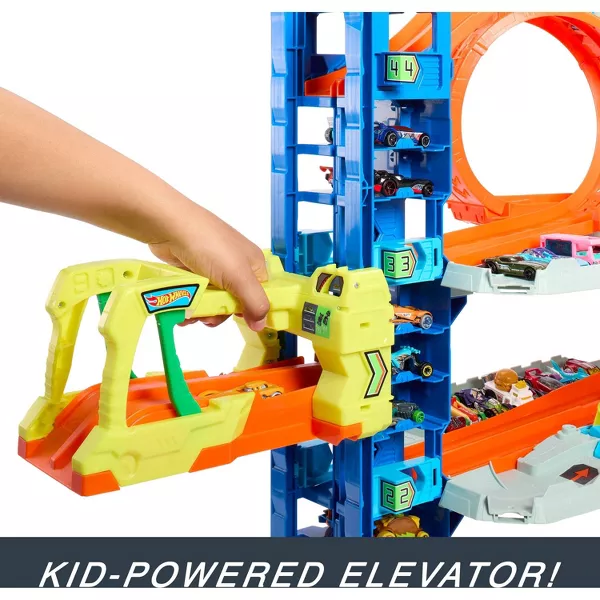 Hot Wheels City Ultimate Garage Playset: Plastic Toy Vehicle Set, Includes Car, Non-Powered, Adult Assembly Required, Ages 4+