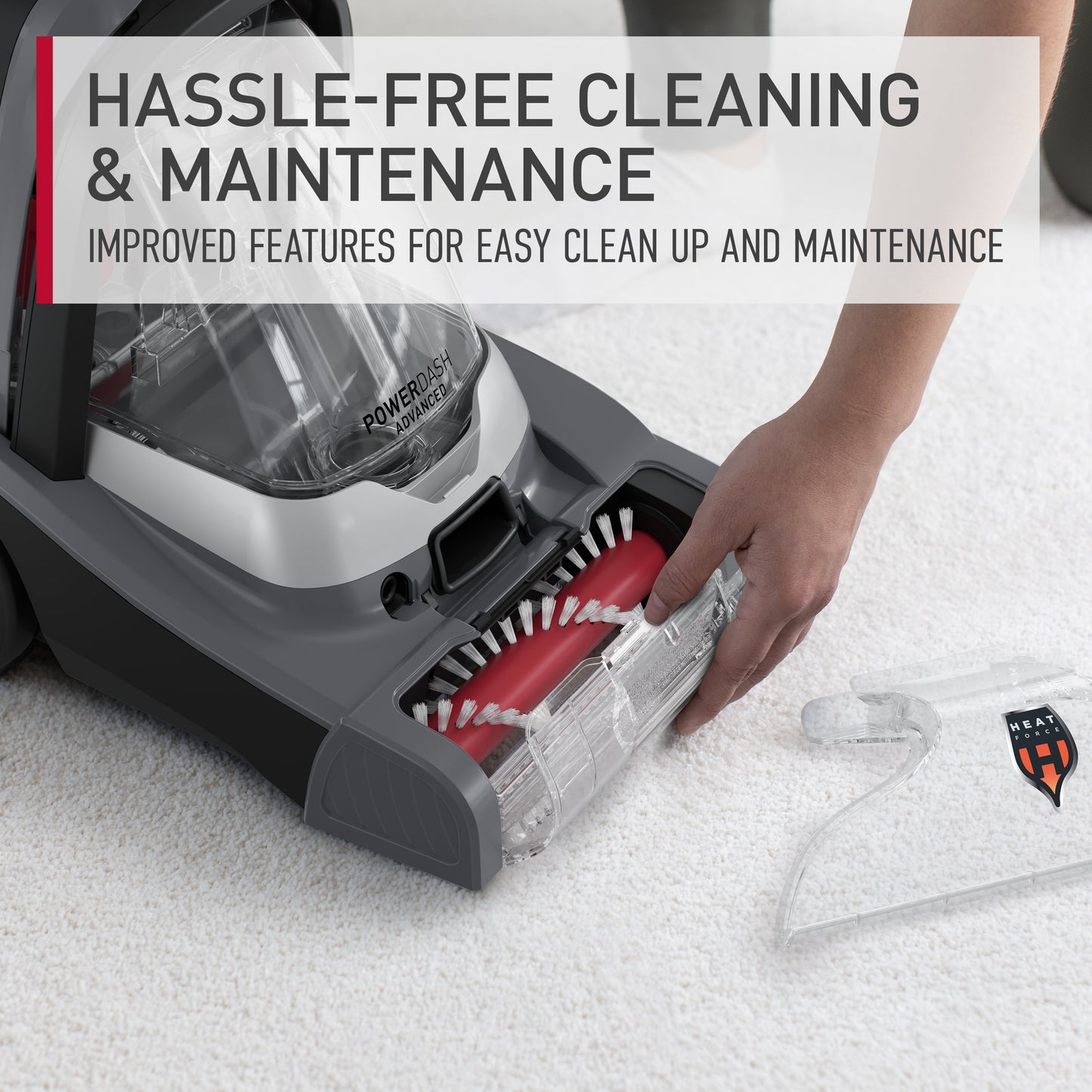 Hoover PowerDash Pet Advanced Compact Carpet Cleaner Machine, FH55010, 1 Count, One-Size, 10.12 in Width