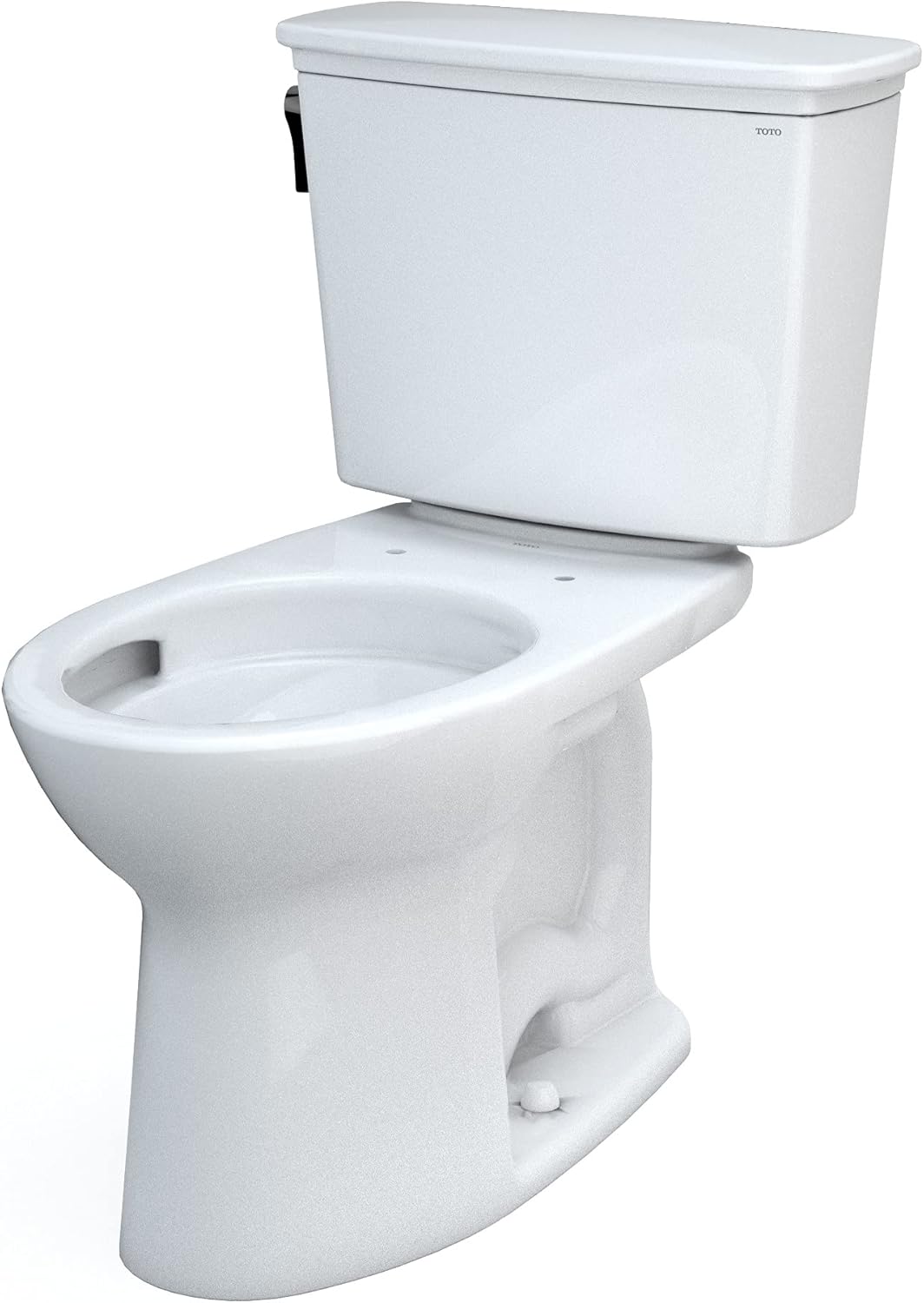 TOTO Drake Transitional Two-Piece Elongated 1.28 GPF TORNADO FLUSH Toilet with CEFIONTECT, Cotton White - CST786CEG#01