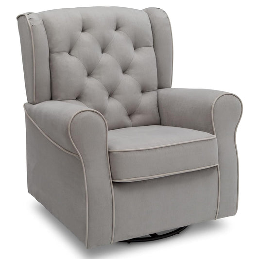 Delta Children Emma Nursery Glider Swivel Rocker Chair - French Gray