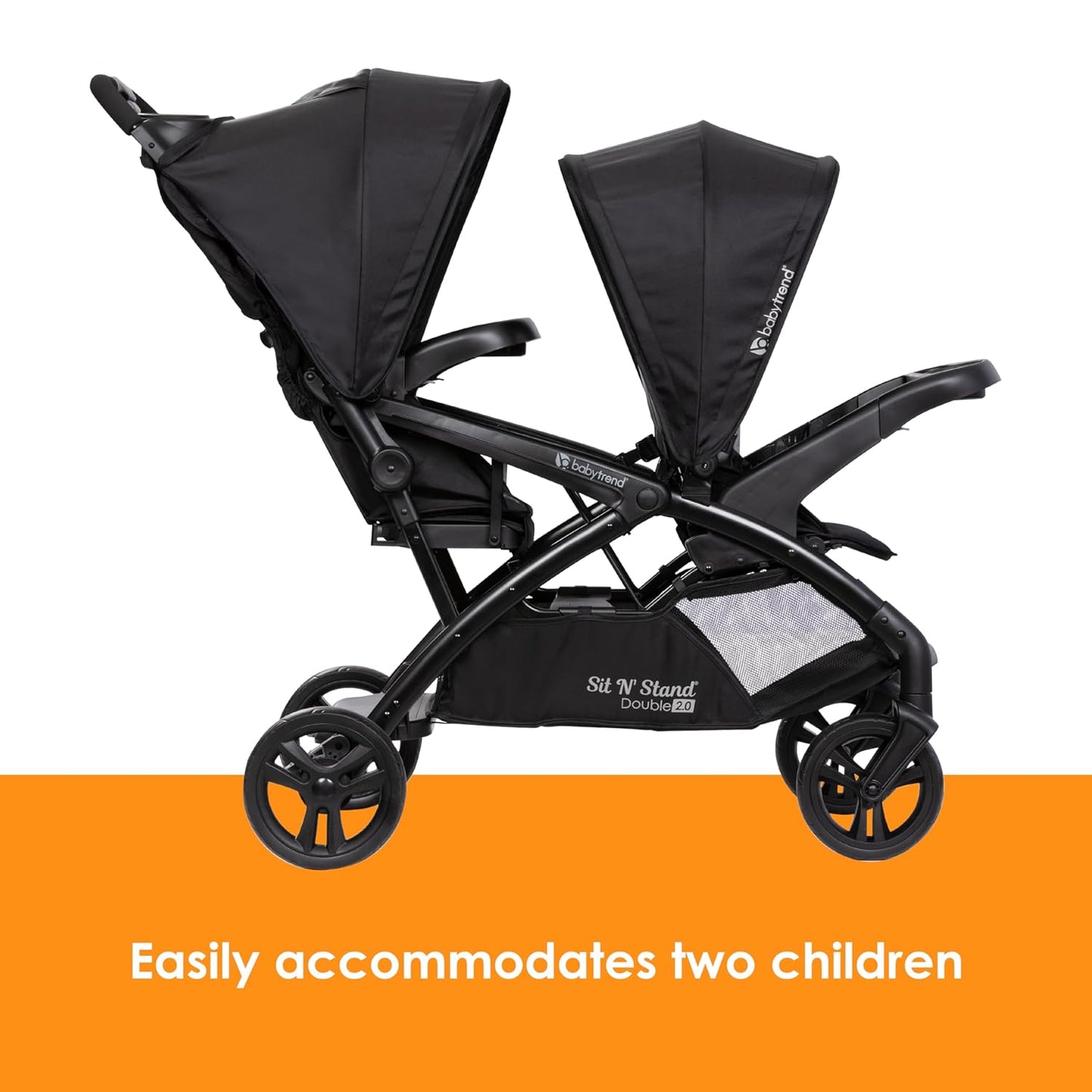 Baby Trend Sit N' Stand Double 2.0 Stroller - Madrid Black
