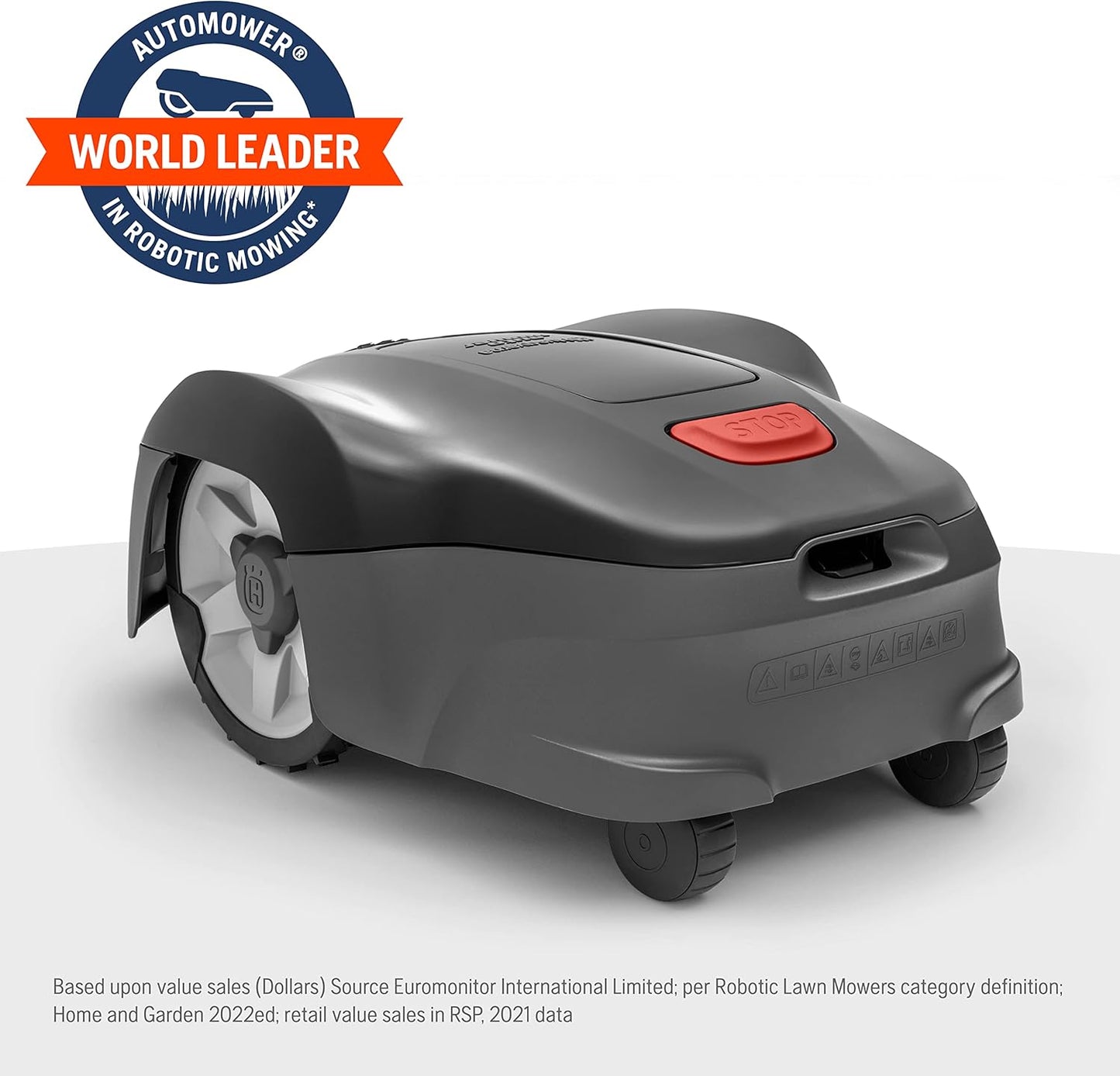 Husqvarna Automower 115H 4G Robotic Lawn Mower with Patented Guidance System, Automatic Lawn Mower with Self Installation and Ultra-Quiet Smart Mowing Technology for Small to Medium Yards (0.4 Acre)