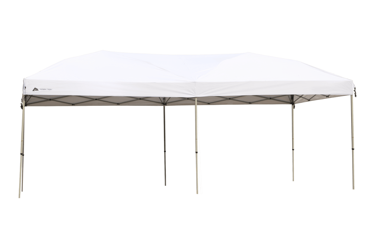 Ozark Trail 20' x 10' Straight Leg Outdoor Easy Pop-up Canopy, White