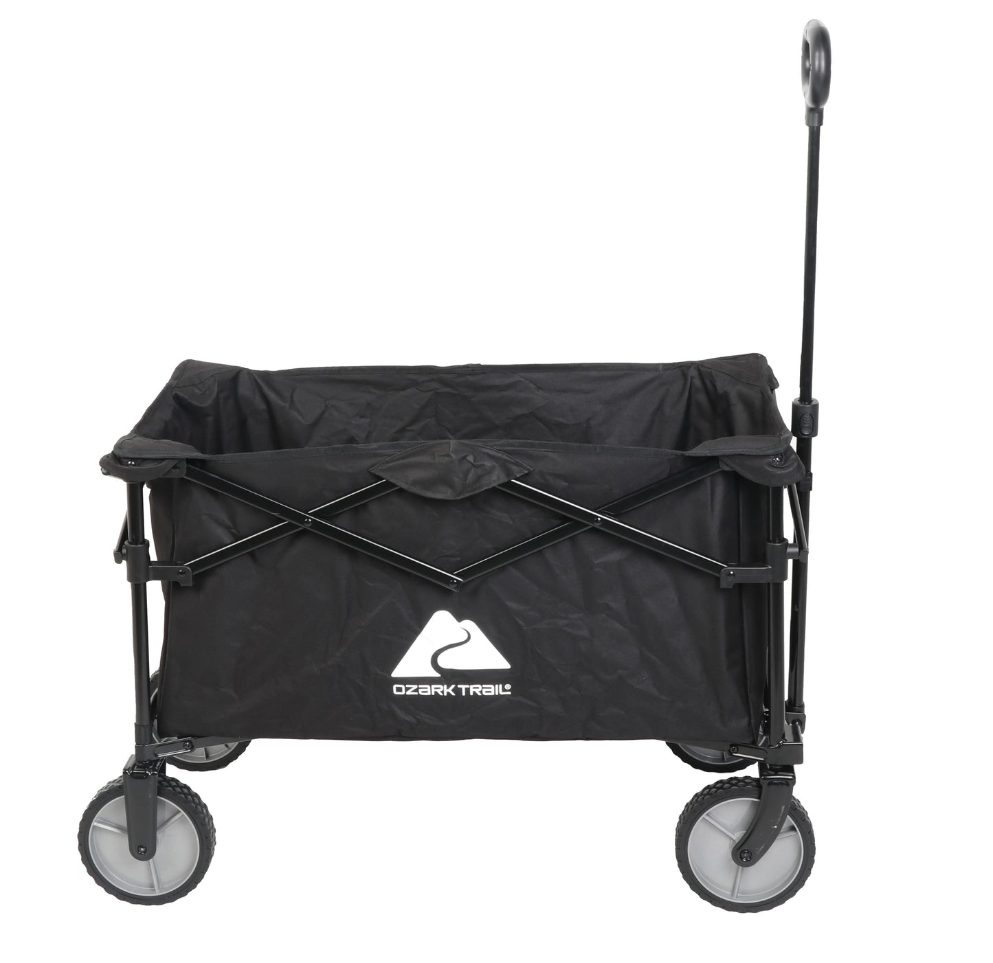 Ozark Trail Multi-Purpose Big Bucket Cart, Black Wagon, 24 inches in Height