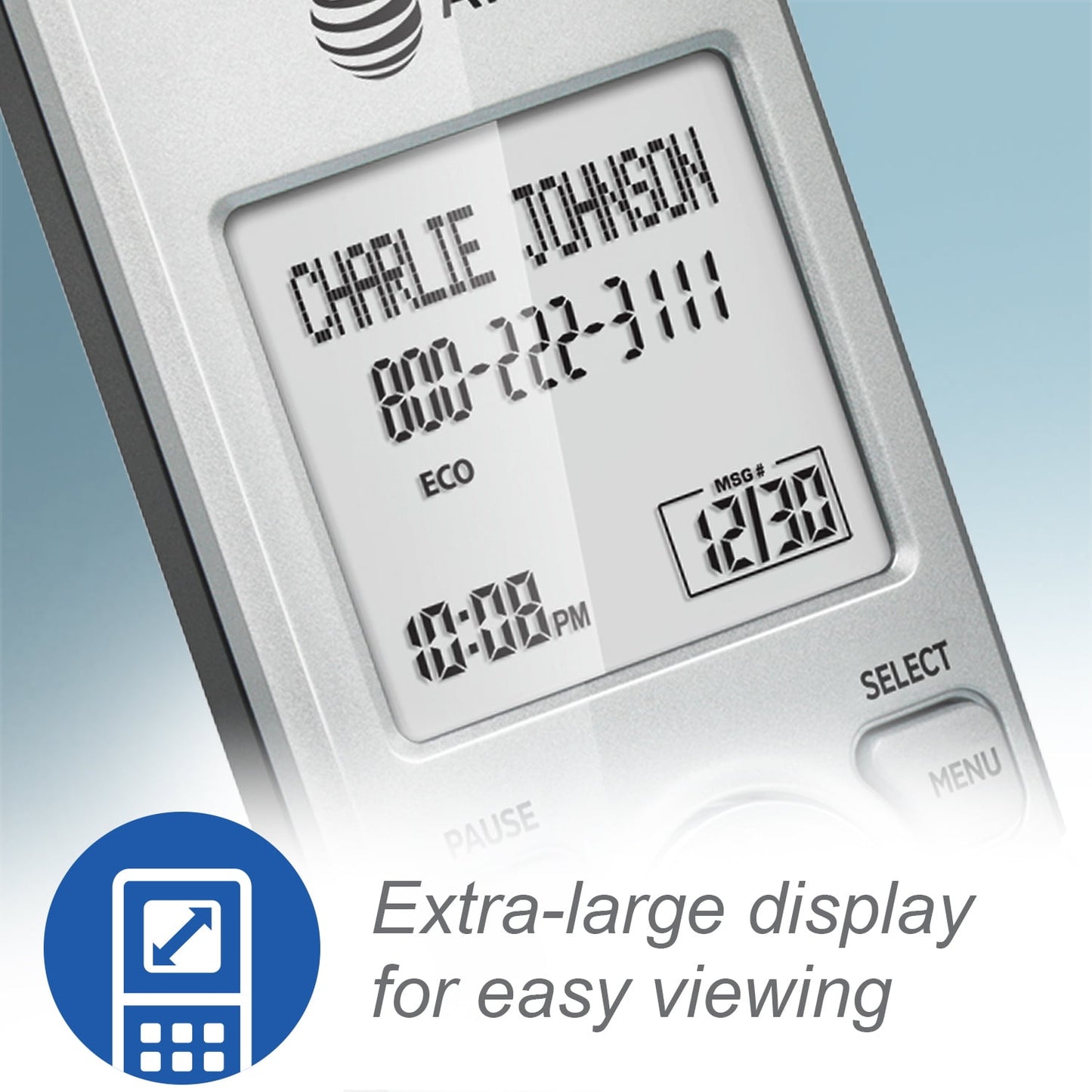AT&T EL52219 2 Handset Answering Corded/Cordless Phone System