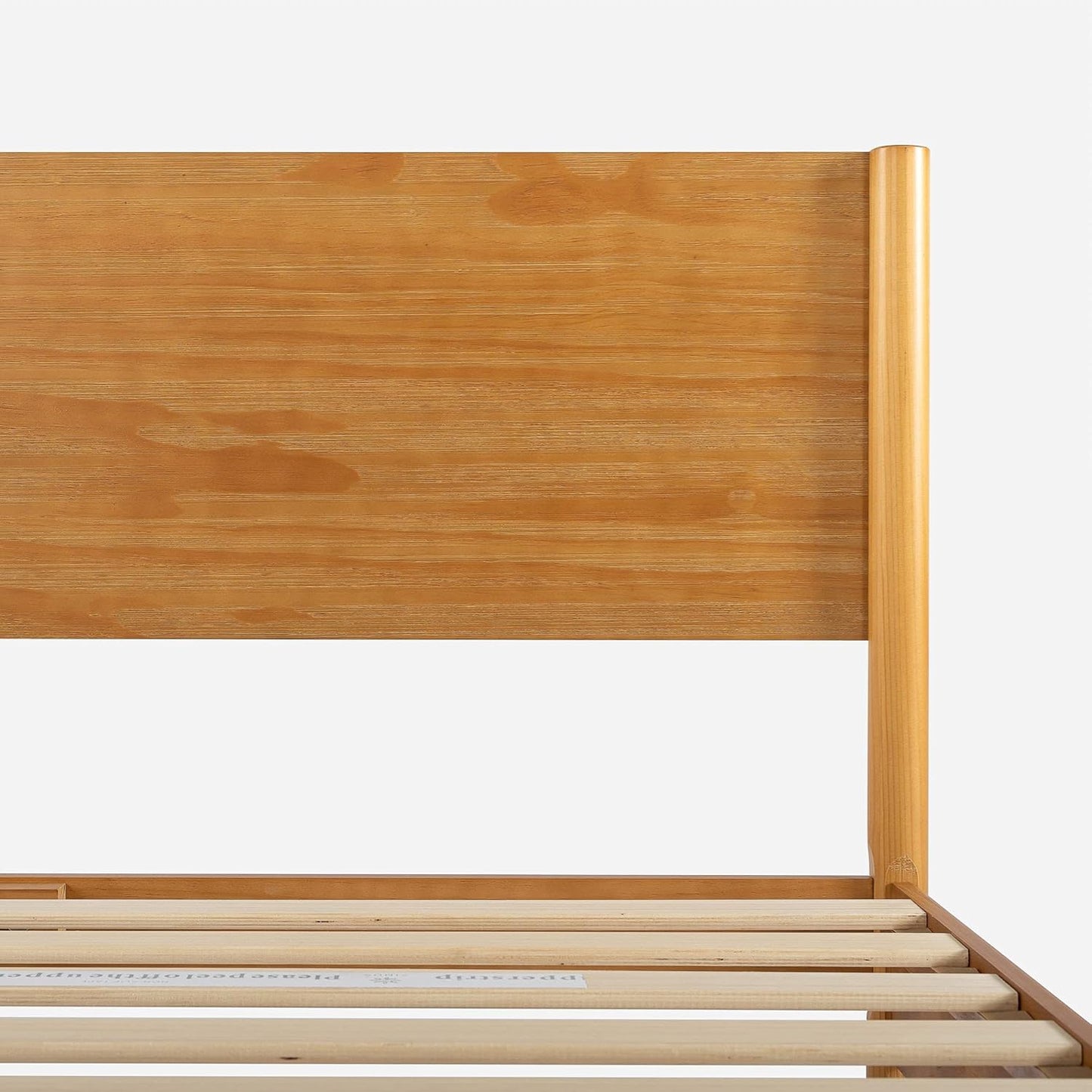 ZINUS Allen Mid Century Wood Platform Bed Frame, Solid Wood Foundation, Wood Slat Support, No Box Spring Needed, Easy Assembly, Queen