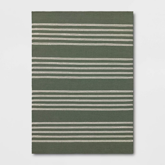 Striped Hand-Loom Outdoor Area Rug - Threshold™ designed with Studio McGee